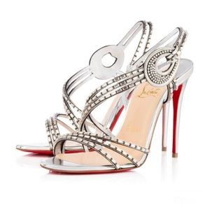 Louboutin Girlsbestfriend Strass Crystal Sandal 38
